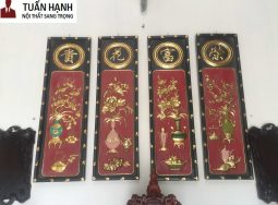 TRANH TỨ QUÝ SƠN THIẾC