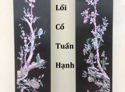 Đôi câu đối khảm ốc – tích mai điểu