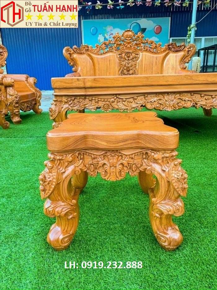 SOFA HOÀNG GIA GỖ GÕ