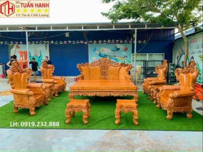 SOFA HOÀNG GIA GỖ GÕ