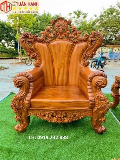 SOFA HOÀNG GIA GỖ GÕ