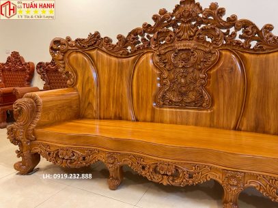 SOFA HOÀNG GIA GỖ GÕ