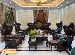 Sofa Hoàng Gia Gỗ Mun Sang Trọng Đẳng Cấp