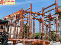 Lầu Trà Lục Giác Gỗ Lim